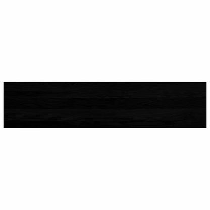 Stair Treads 4 pcs Brown Black 110x30x2 cm Solid Wood Oak