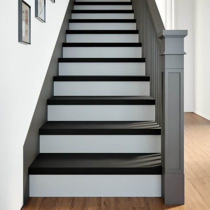 Stair Treads 8 pcs Brown Black 70x25x2 cm Solid Wood Oak