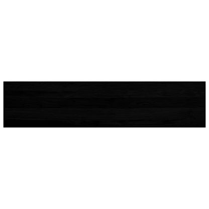 Stair Treads 8 pcs Brown Black 110x25x2 cm Solid Wood Oak