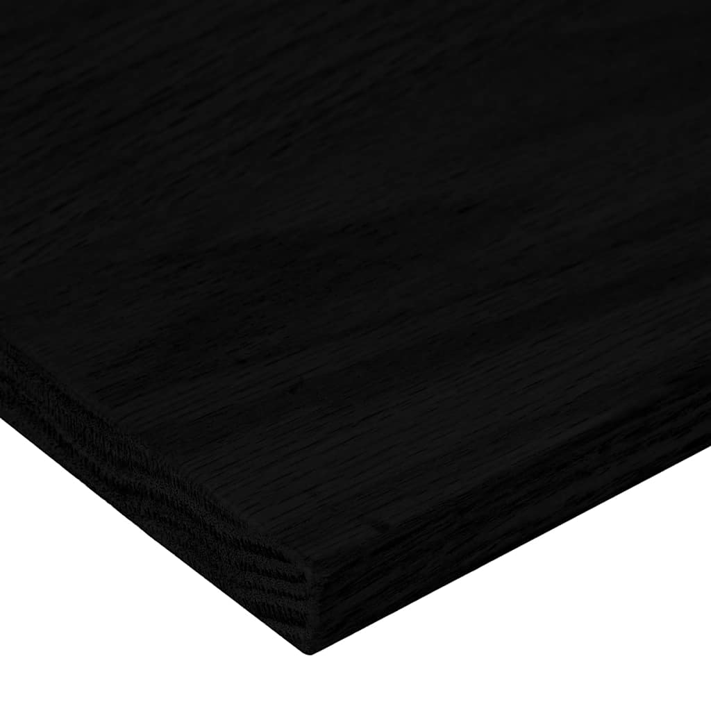 Stair Treads 8 pcs Brown Black 120x25x2 cm Solid Wood Oak