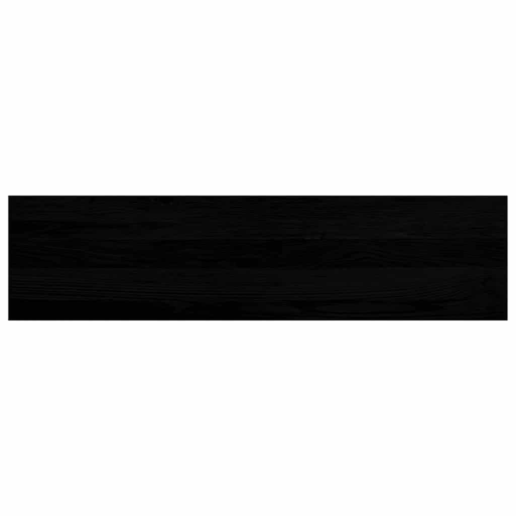 Stair Treads 8 pcs Brown Black 100x30x2 cm Solid Wood Oak
