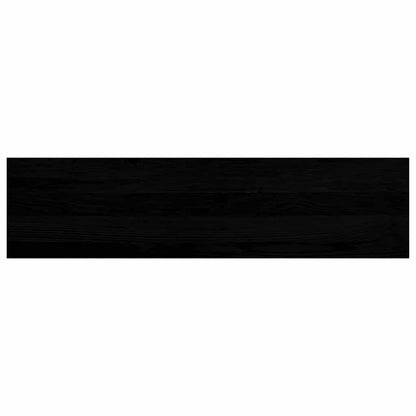 Stair Treads 8 pcs Brown Black 100x30x2 cm Solid Wood Oak