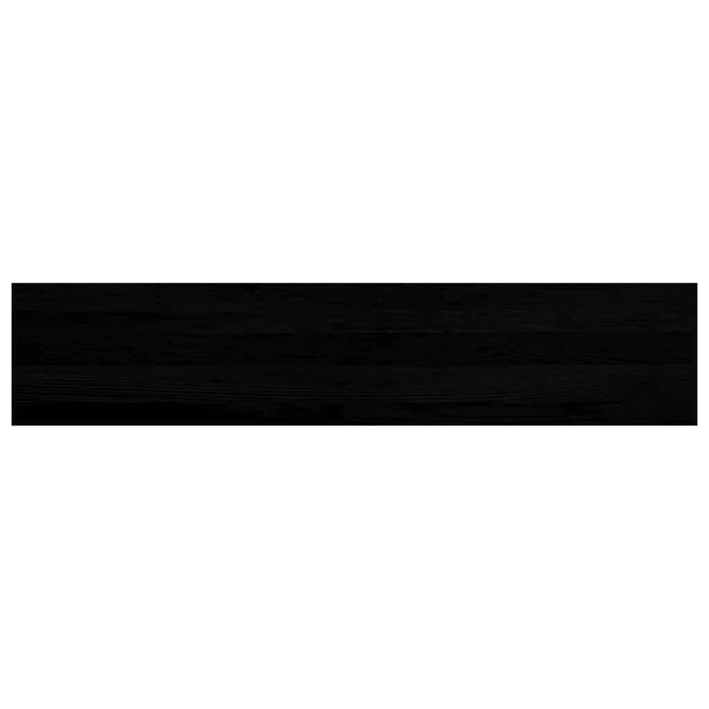 Stair Treads 8 pcs Brown Black 120x30x2 cm Solid Wood Oak