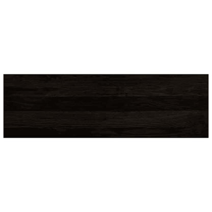 Stair Treads 12 pcs Brown Black 80x25x2 cm Solid Wood Oak