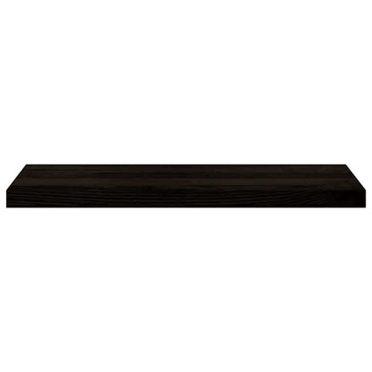 Stair Treads 12 pcs Brown Black 80x25x2 cm Solid Wood Oak