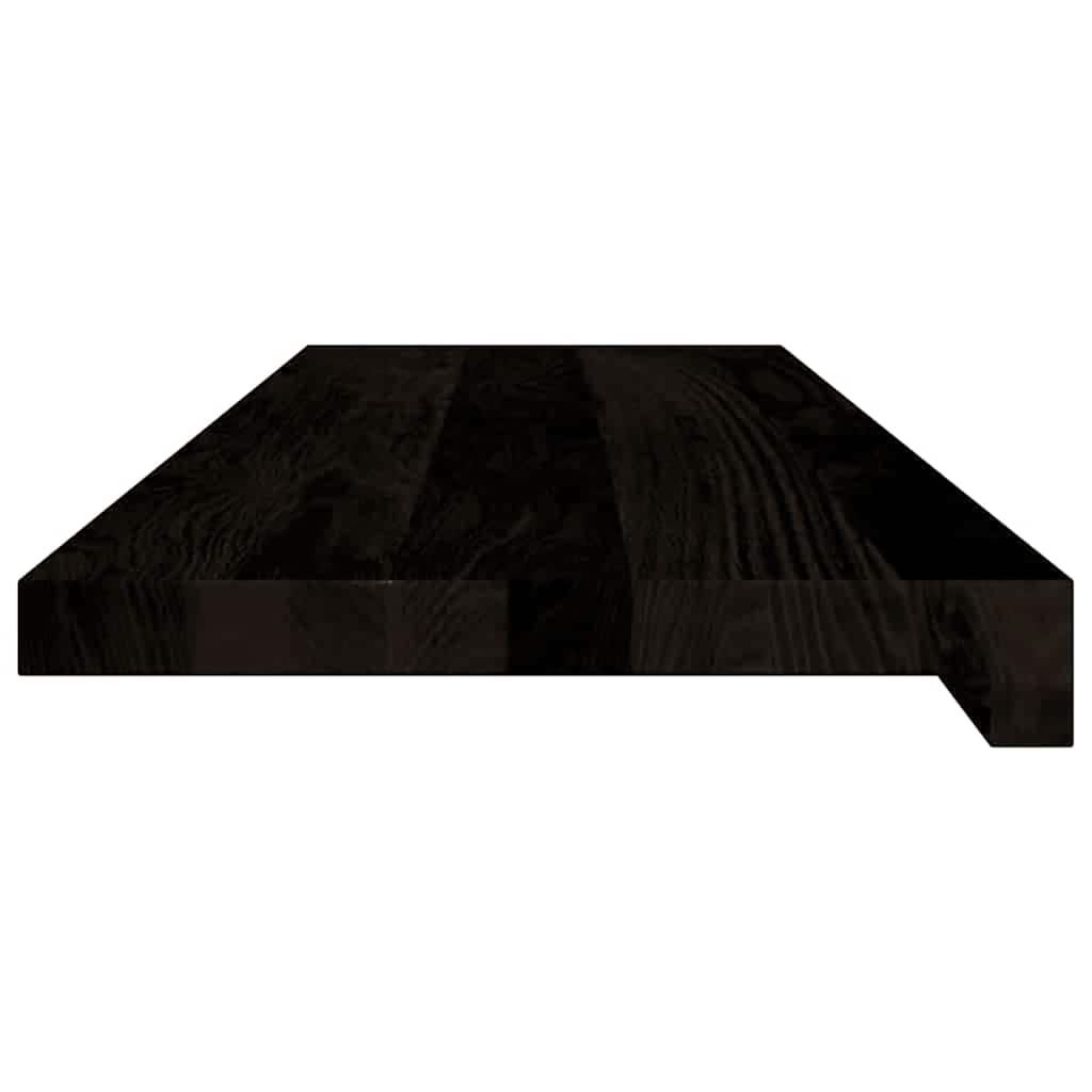 Stair Treads 12 pcs Brown Black 80x25x2 cm Solid Wood Oak