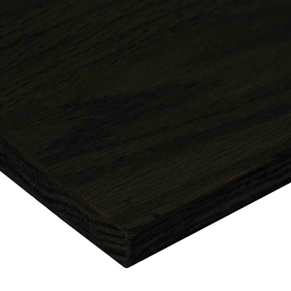 Stair Treads 12 pcs Brown Black 80x25x2 cm Solid Wood Oak