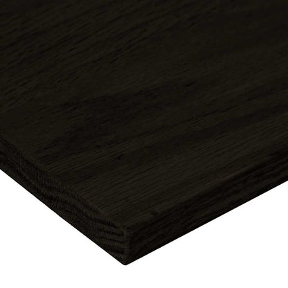 Stair Treads 12 pcs Brown Black 80x25x2 cm Solid Wood Oak