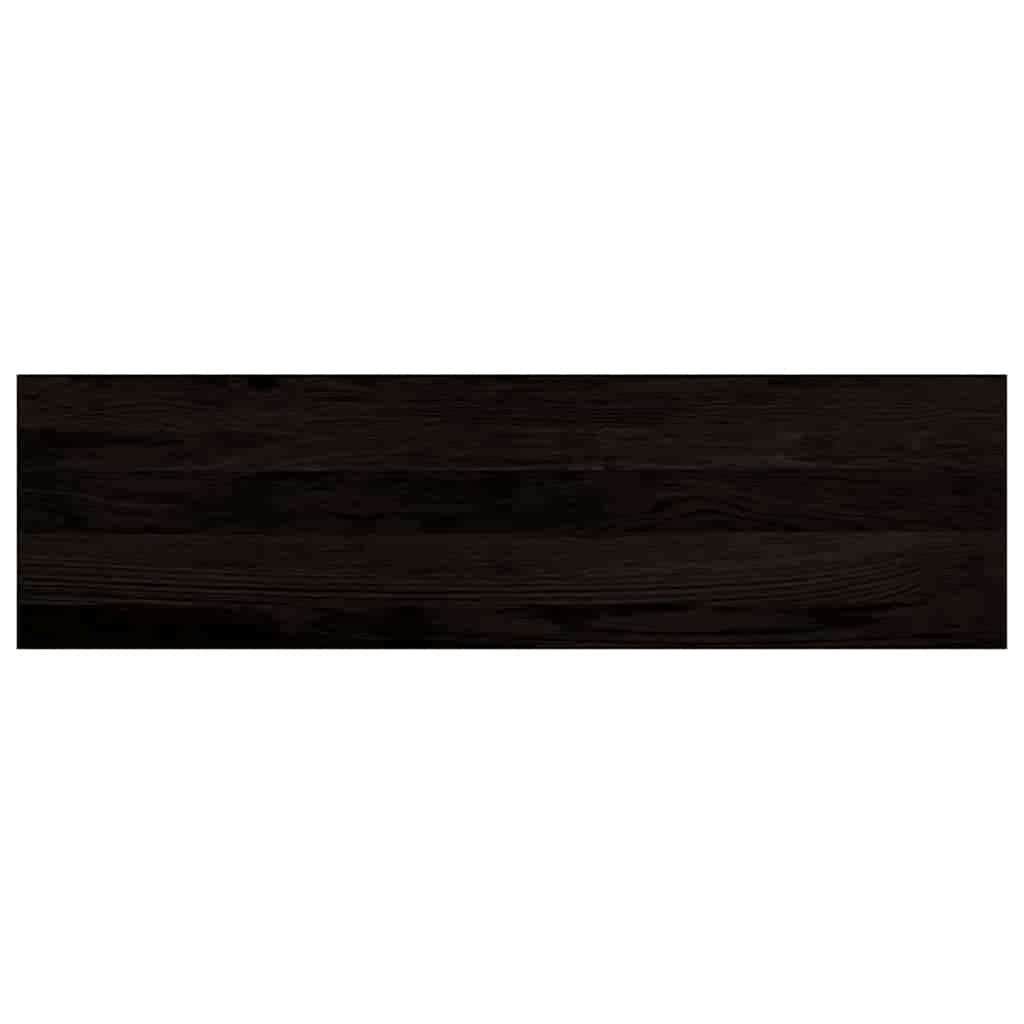 Stair Treads 12 pcs Brown Black 90x25x2 cm Solid Wood Oak