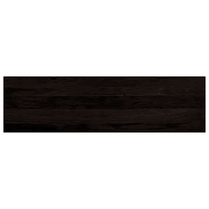 Stair Treads 12 pcs Brown Black 90x25x2 cm Solid Wood Oak