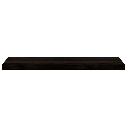 Stair Treads 12 pcs Brown Black 90x25x2 cm Solid Wood Oak