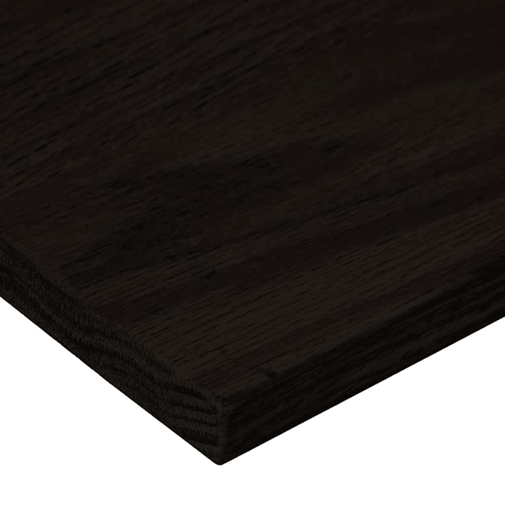 Stair Treads 12 pcs Brown Black 90x25x2 cm Solid Wood Oak