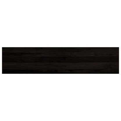 Stair Treads 12 pcs Brown Black 110x25x2 cm Solid Wood Oak