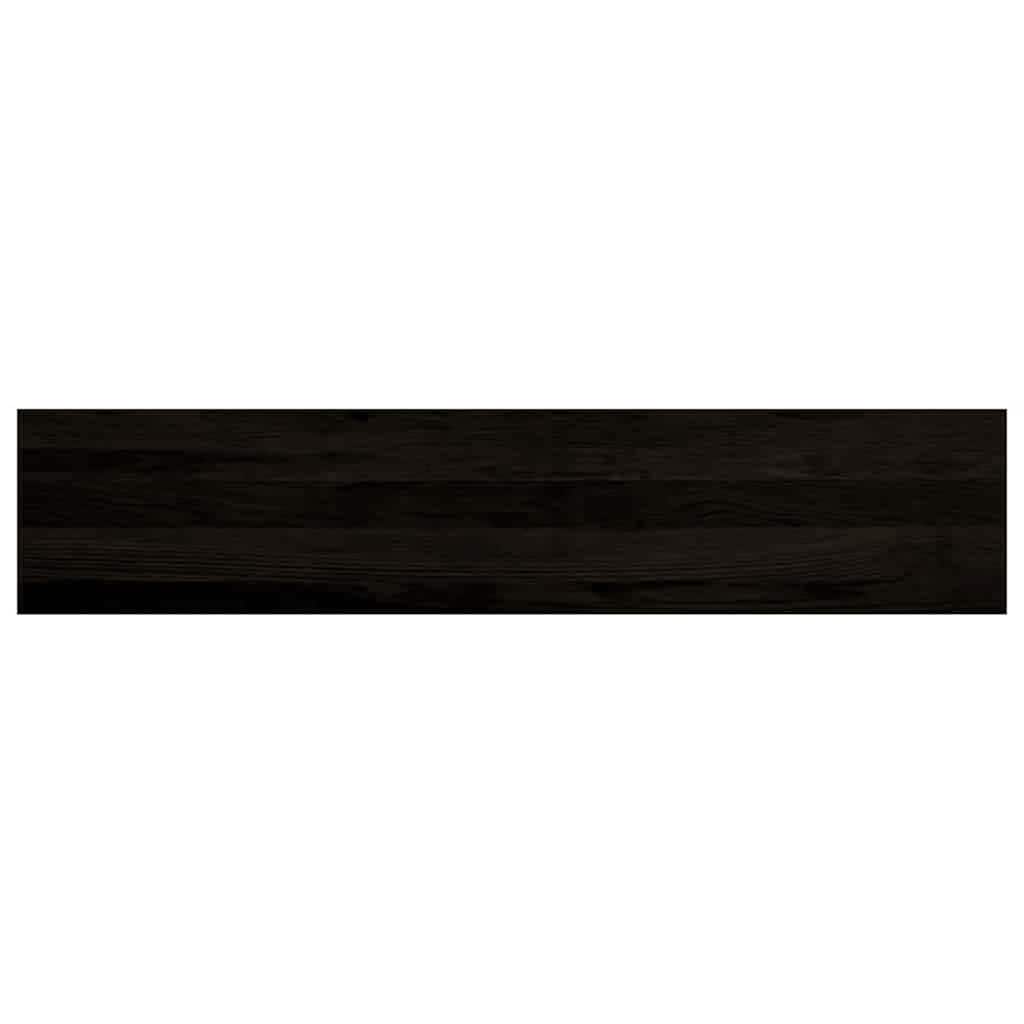 Stair Treads 12 pcs Dark Brown 120x25x2 cm Solid Wood Oak