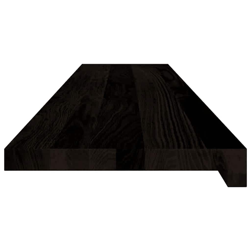 Stair Treads 12 pcs Dark Brown 120x25x2 cm Solid Wood Oak