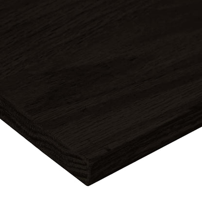 Stair Treads 12 pcs Dark Brown 120x25x2 cm Solid Wood Oak