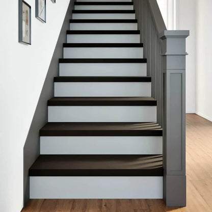 Stair Treads 12 pcs Brown Black 80x30x2 cm Solid Wood Oak