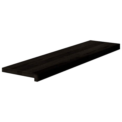 Stair Treads 12 pcs Brown Black 100x30x2 cm Solid Wood Oak