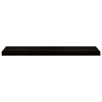 Stair Treads 12 pcs Brown Black 100x30x2 cm Solid Wood Oak