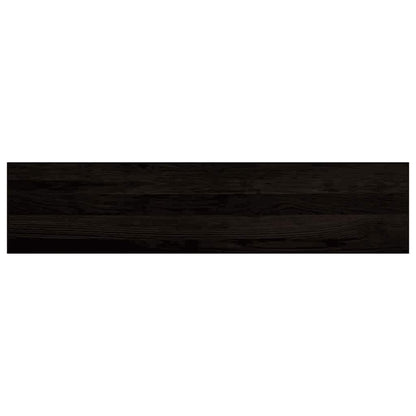 Stair Treads 12 pcs Brown Black 110x30x2 cm Solid Wood Oak