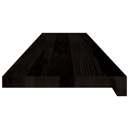 Stair Treads 12 pcs Brown Black 120x30x2 cm Solid Wood Oak