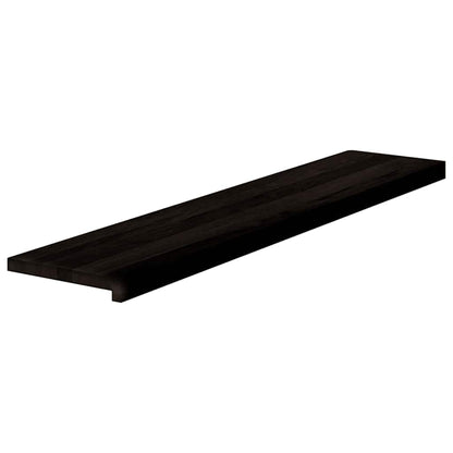 Stair Treads 16 pcs Dark Brown 120x25x2 cm Solid Wood Oak