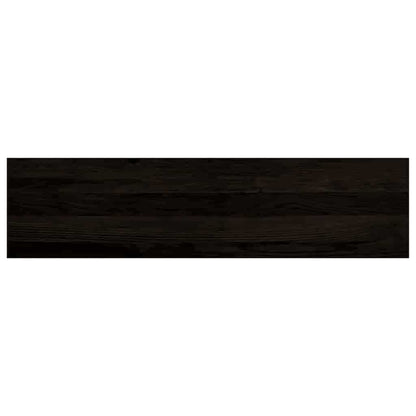 Stair Treads 16 pcs Brown Black 100x30x2 cm Solid Wood Oak