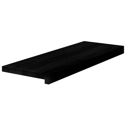 Stair Treads 20 pcs Brown Black 70x25x2 cm Solid Wood Oak