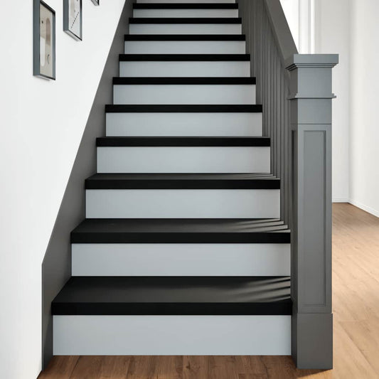 Stair Treads 20 pcs Brown Black 80x25x2 cm Solid Wood Oak