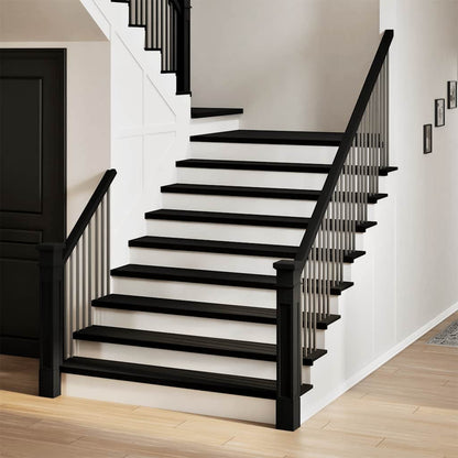 Stair Treads 20 pcs Brown Black 120x30x2 cm Solid Wood Oak