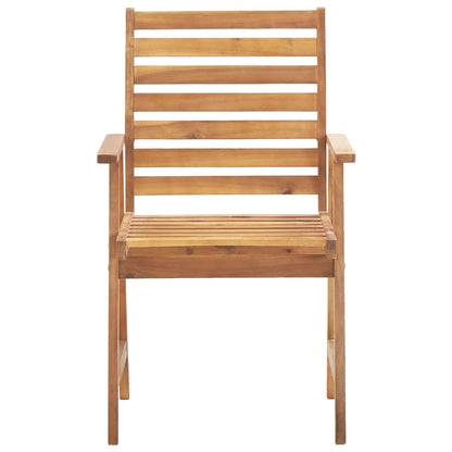 5 Piece Garden Dining Set Solid Wood Acacia
