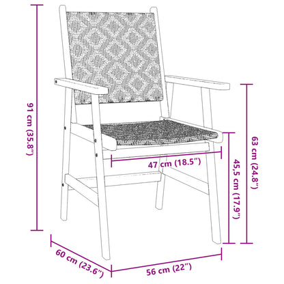 Garden Dining Set | Natural wood | Solid Acacia Wood | Standard | Durable