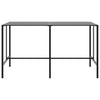 11 Piece Garden Bar Set Black Powder-coated Steel