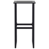 11 Piece Garden Bar Set Black Powder-coated Steel