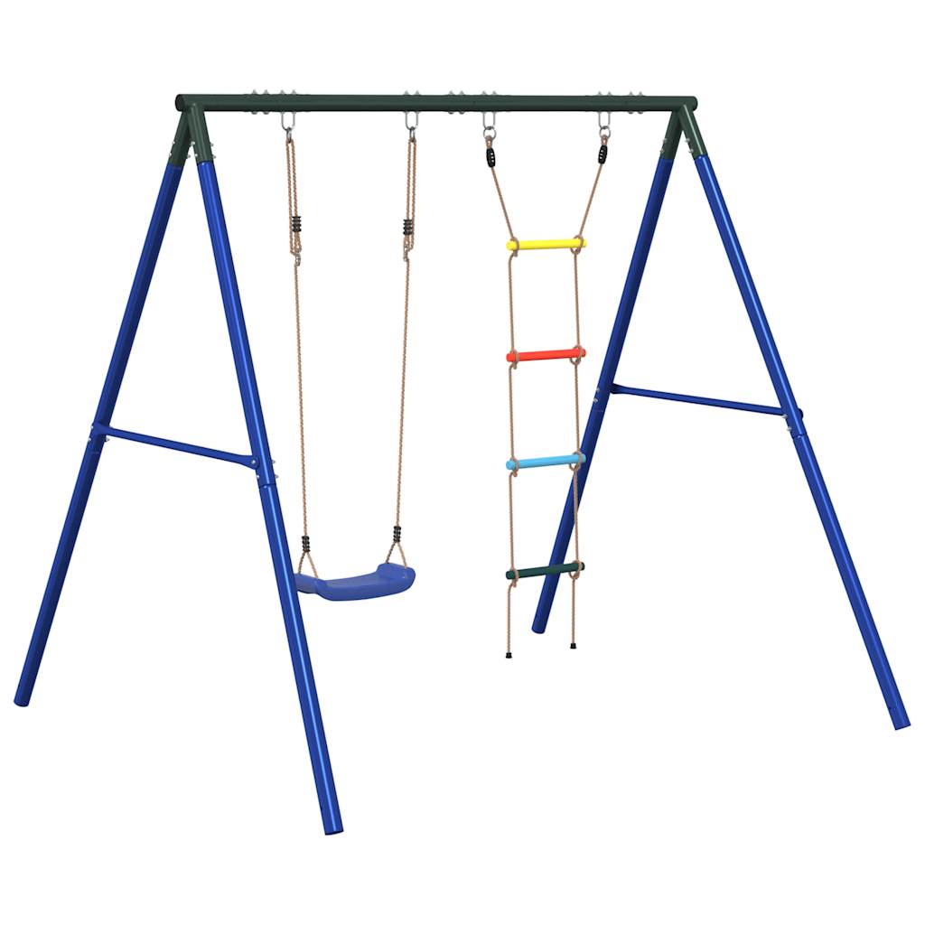 Outdoor Swing Set with Swing and Ladder