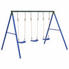 Outdoor Swing Set with 3 Swings