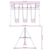 Outdoor Swing Set with 3 Swings
