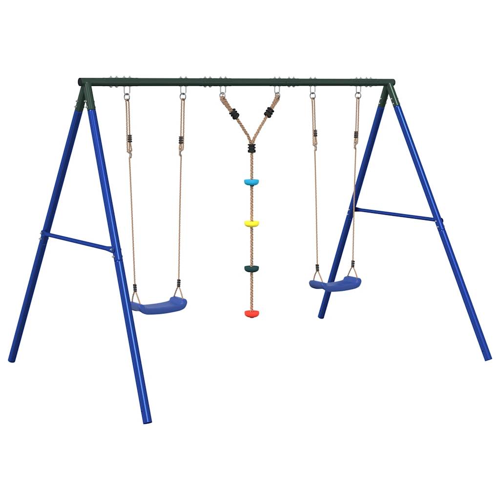 Outdoor Swing Set with Swings and Disc Swing