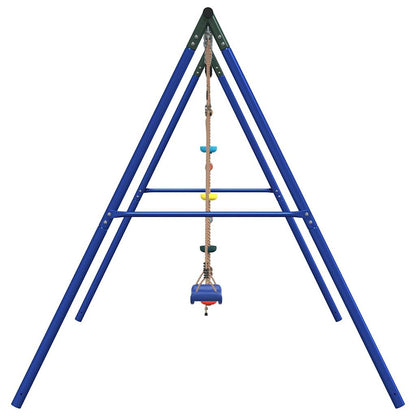 Outdoor Swing Set with Swing, Ladder, Disc Swing