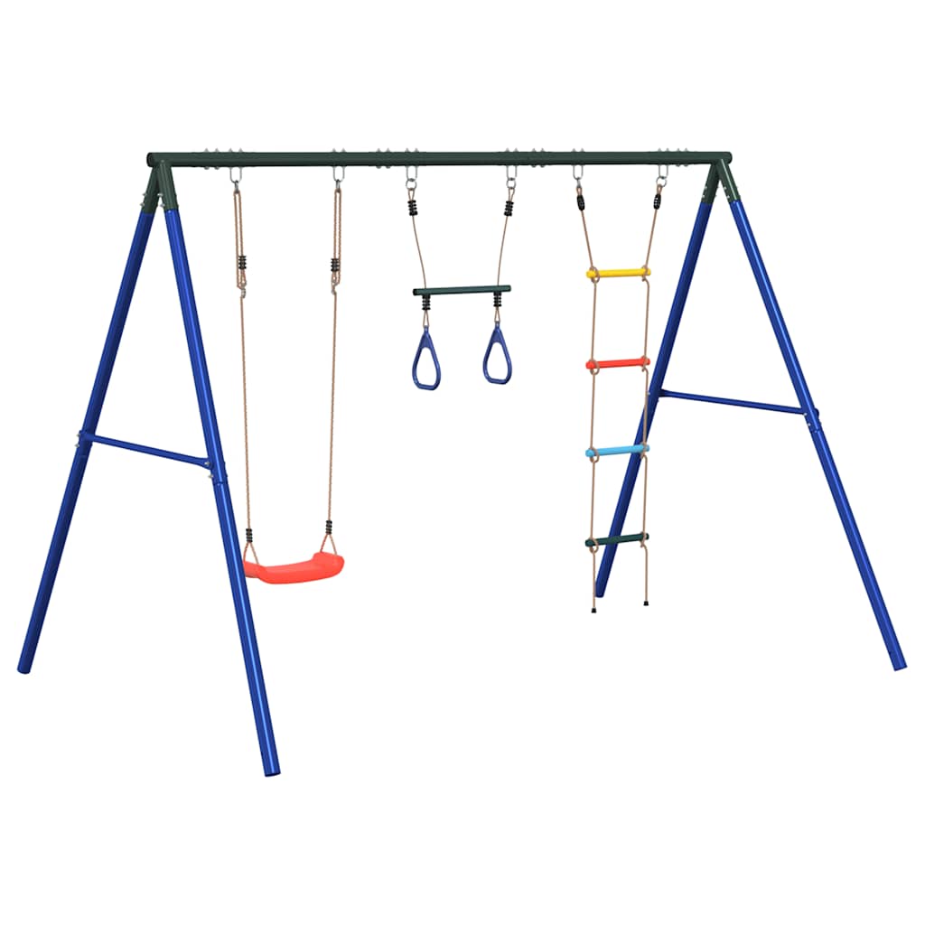 Outdoor Swing Set with Swing. Trapeze. Ladder