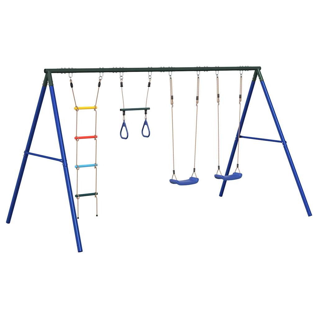 Outdoor Swing Set with Swings. Trapeze. Ladder