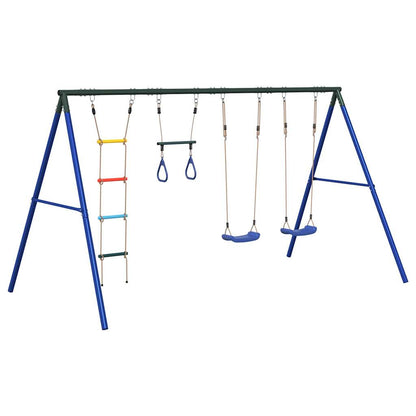 Outdoor Swing Set with Swings. Trapeze. Ladder