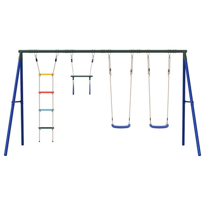 Outdoor Swing Set with Swings. Trapeze. Ladder
