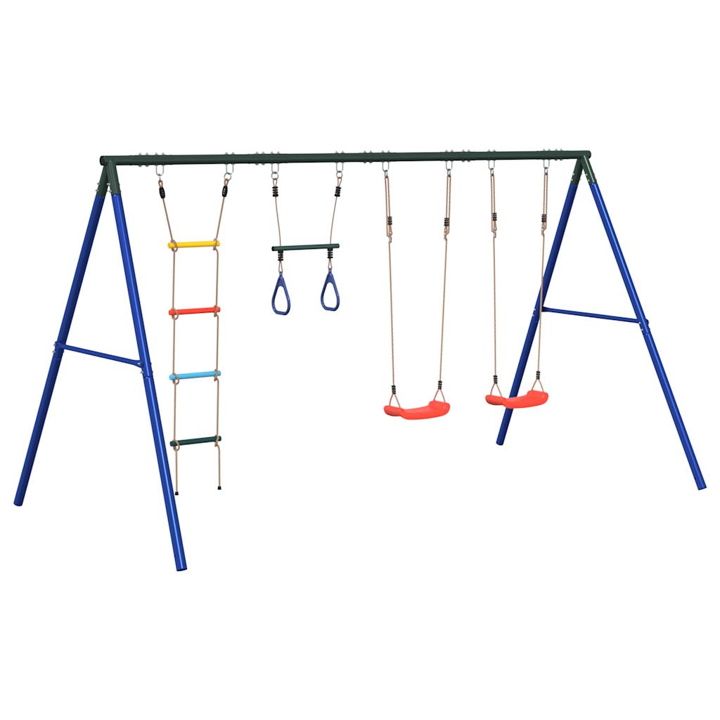 Outdoor Swing Set with Swings. Trapeze. Ladder