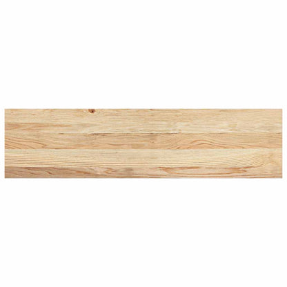 Stair Treads 2 pcs Untreated 100x30x2 cm Solid Wood Oak