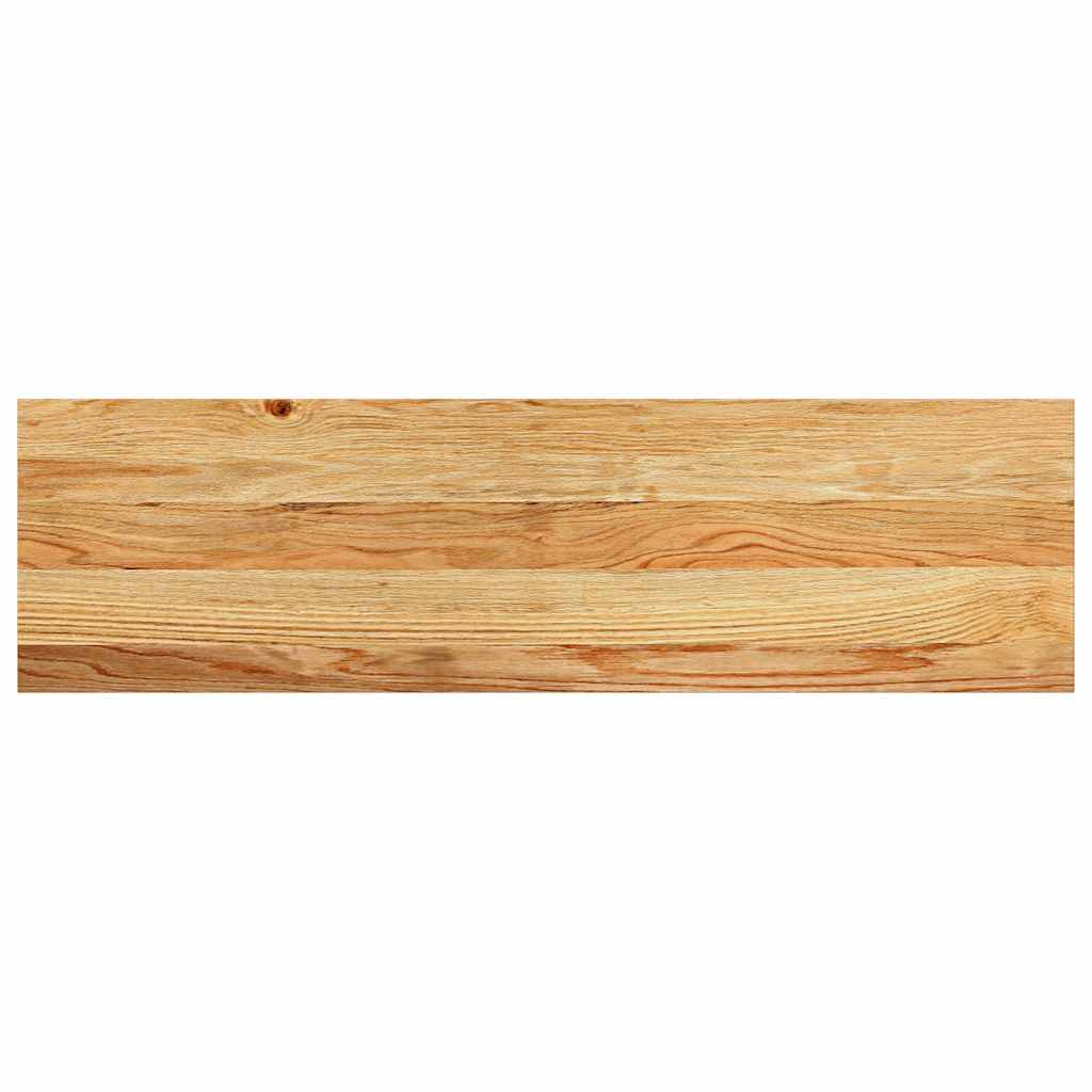Stair Treads 2 pcs Light Brown 90x30x2 cm Solid Wood Oak