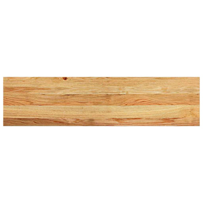 Stair Treads 2 pcs Light Brown 100x30x2 cm Solid Wood Oak