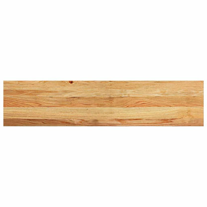 Stair Treads 2 pcs Light Brown 110x30x2 cm Solid Wood Oak