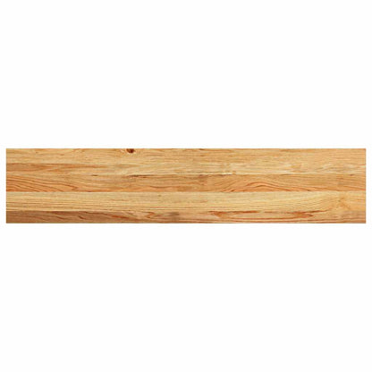 Stair Treads 2 pcs Light Brown 120x30x2 cm Solid Wood Oak