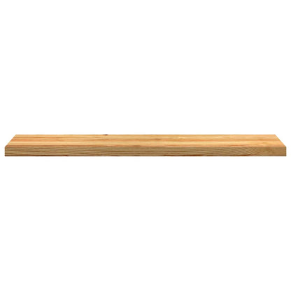 Stair Treads 2 pcs Light Brown 120x30x2 cm Solid Wood Oak